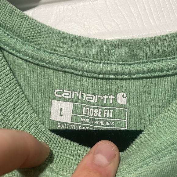Teal/Green short sleeve carhartt shirt - Picture 3 of 4